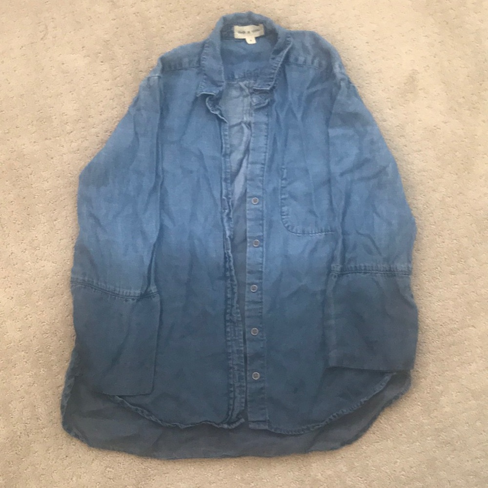 Anthropologie cloth and stone denim button down